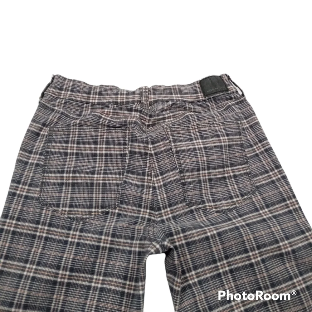 ❤️American Eagle Plaid Super Stretch Pants Trousers Size 6 - Picture 9 of 9